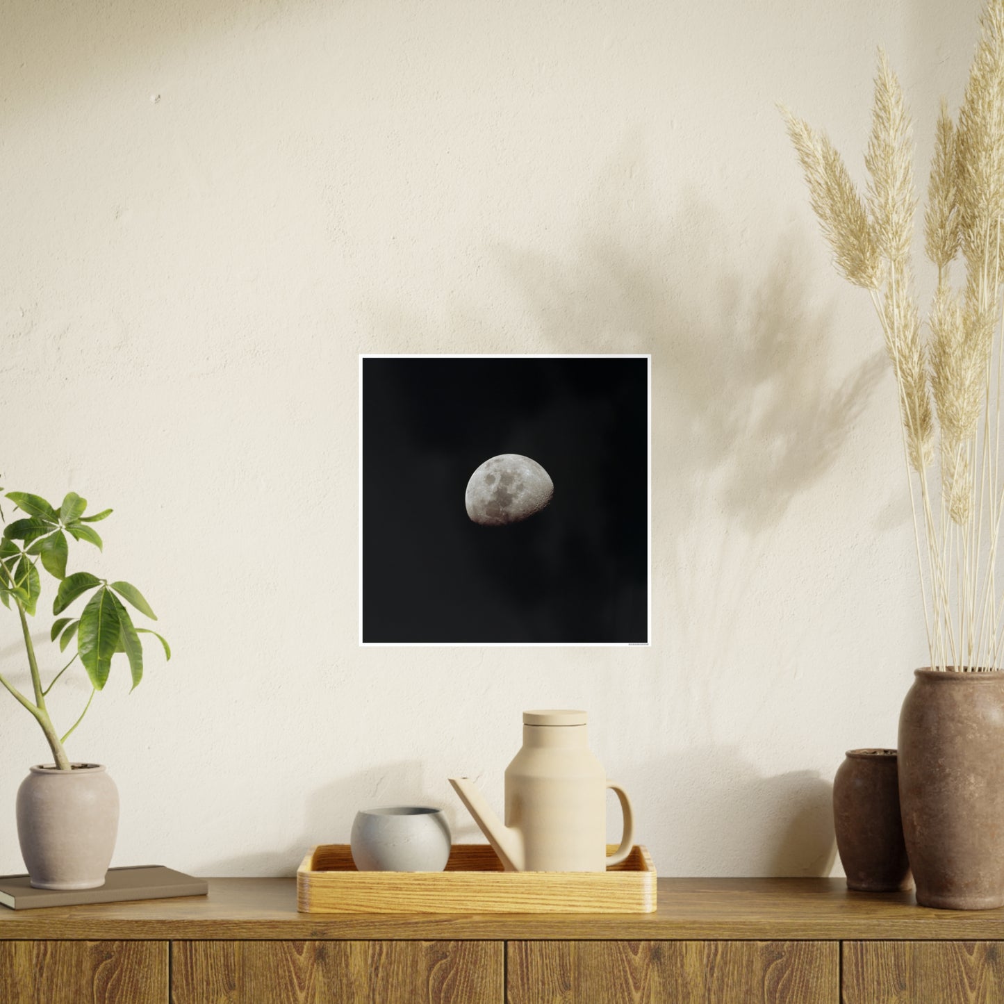 Moon Phase Art Poster - Elegant Lunar Wall Decor for Home & Office