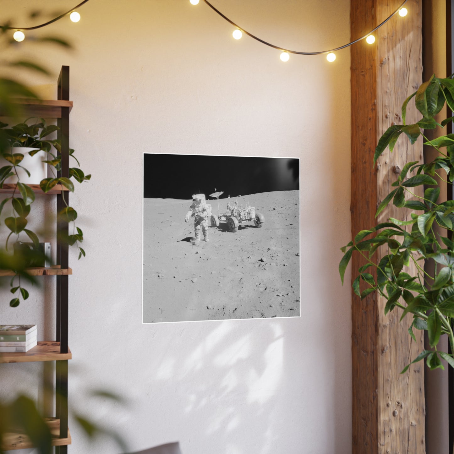 Moon Rover Art Poster - Elegant Lunar Wall Decor for Home & Office