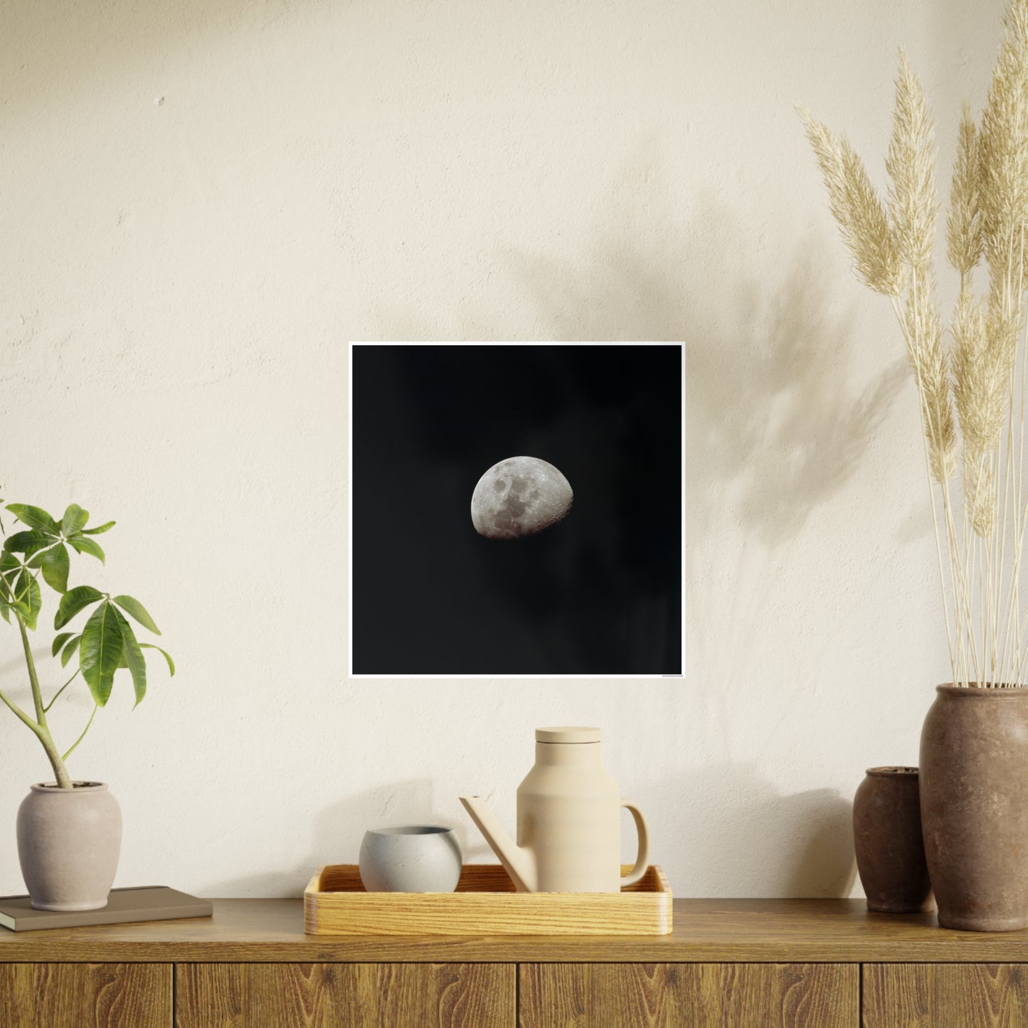 Moon Phase Art Poster - Elegant Lunar Wall Decor for Home & Office