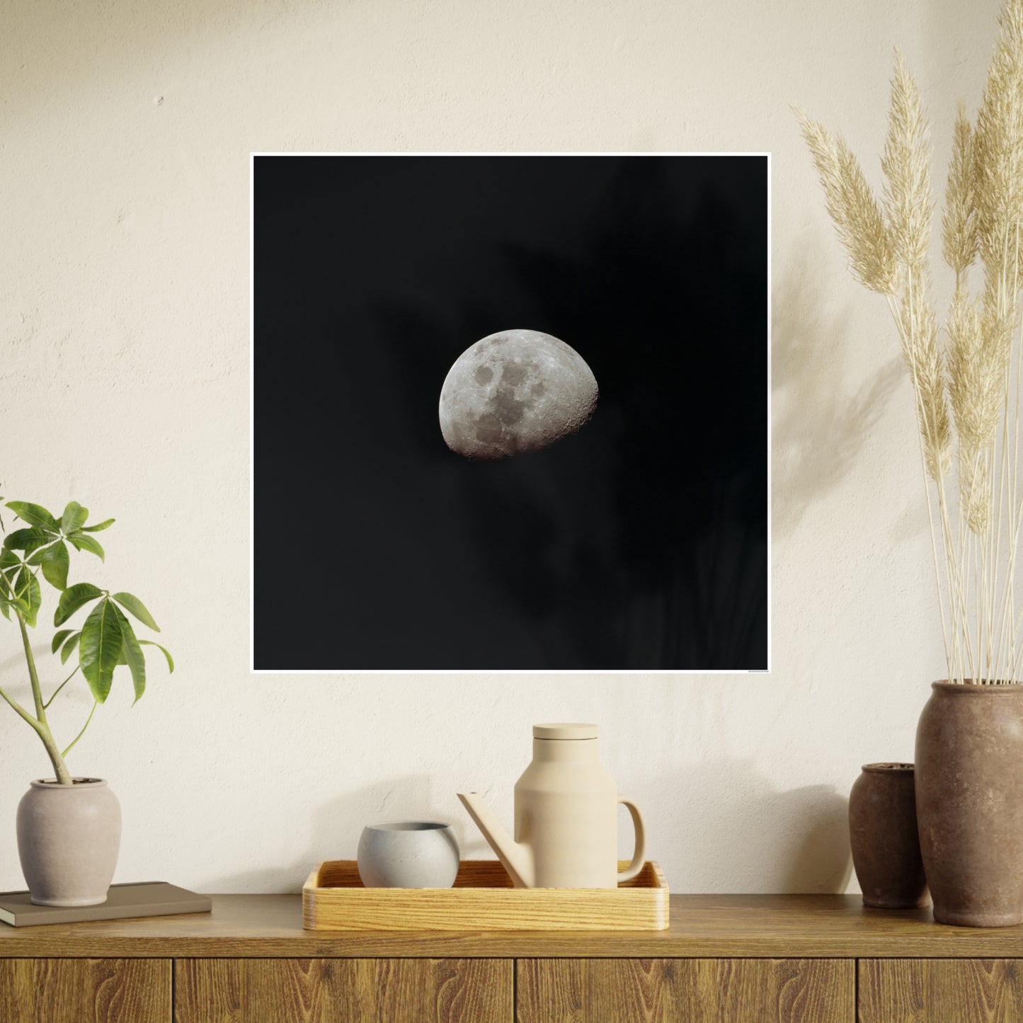 Moon Phase Art Poster - Elegant Lunar Wall Decor for Home & Office