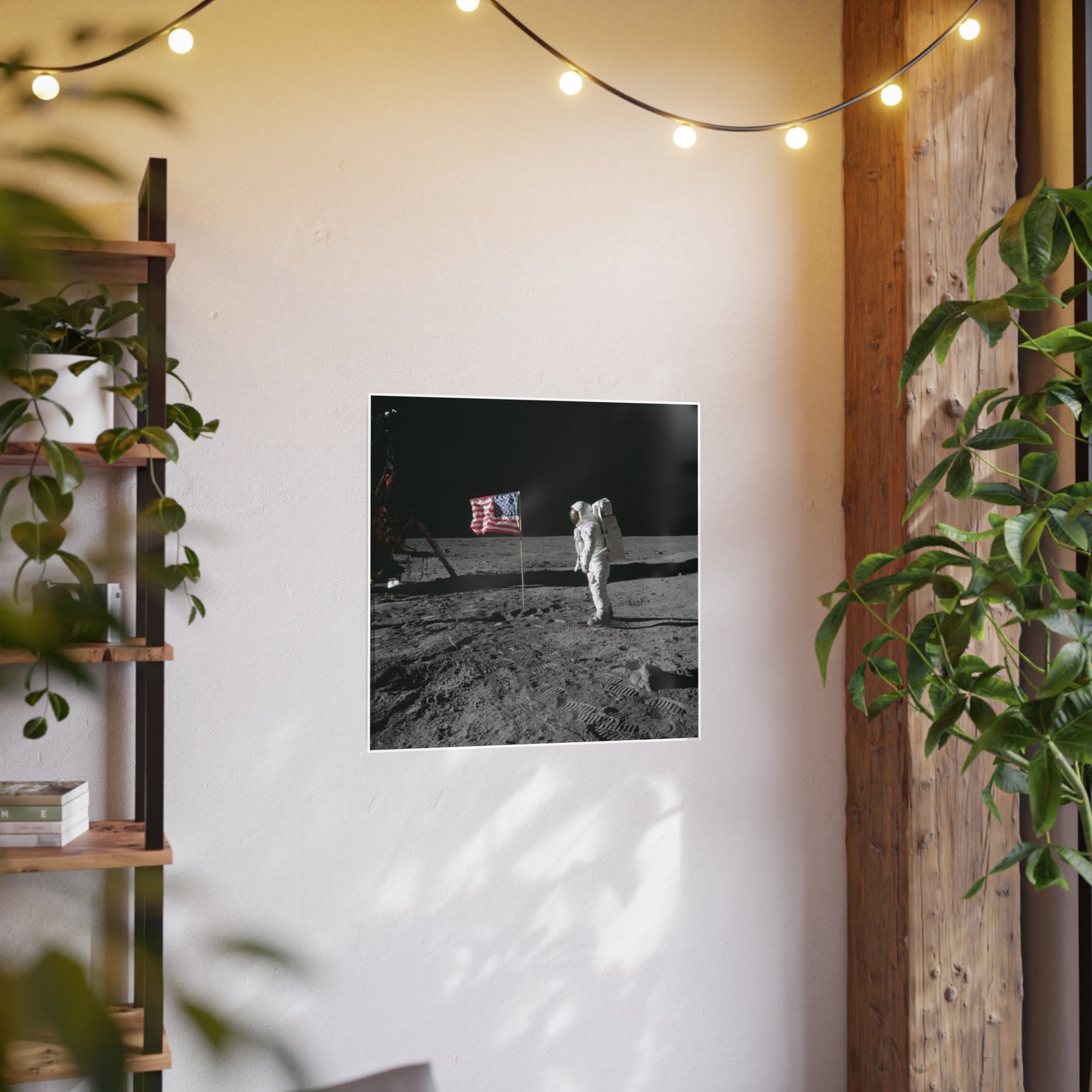 Copy of Vintage Moon Poster - Black and White Photo Print for Space Enthusiasts