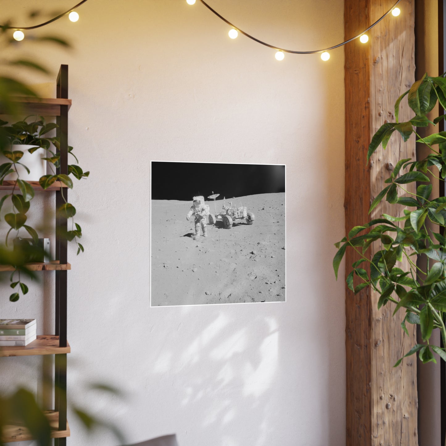 Moon Rover Art Poster - Elegant Lunar Wall Decor for Home & Office