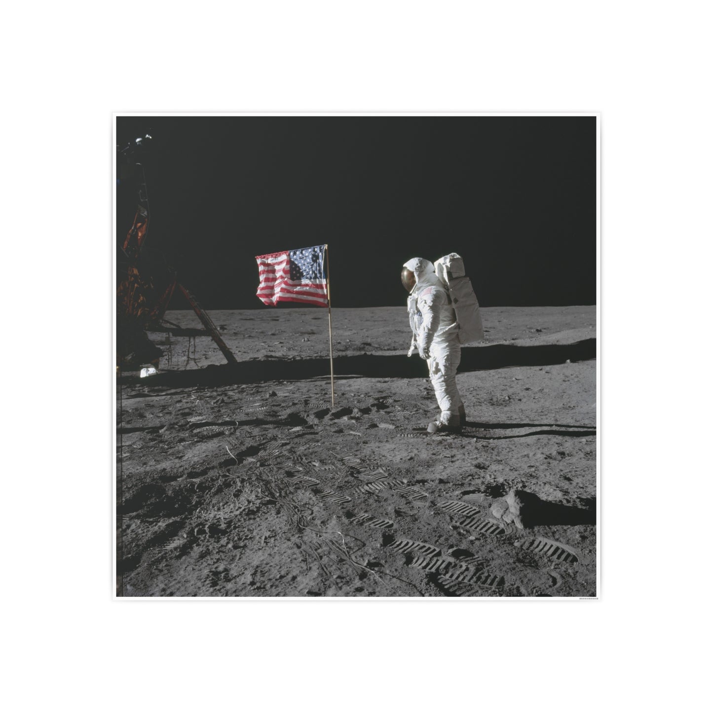 Copy of Vintage Moon Poster - Black and White Photo Print for Space Enthusiasts