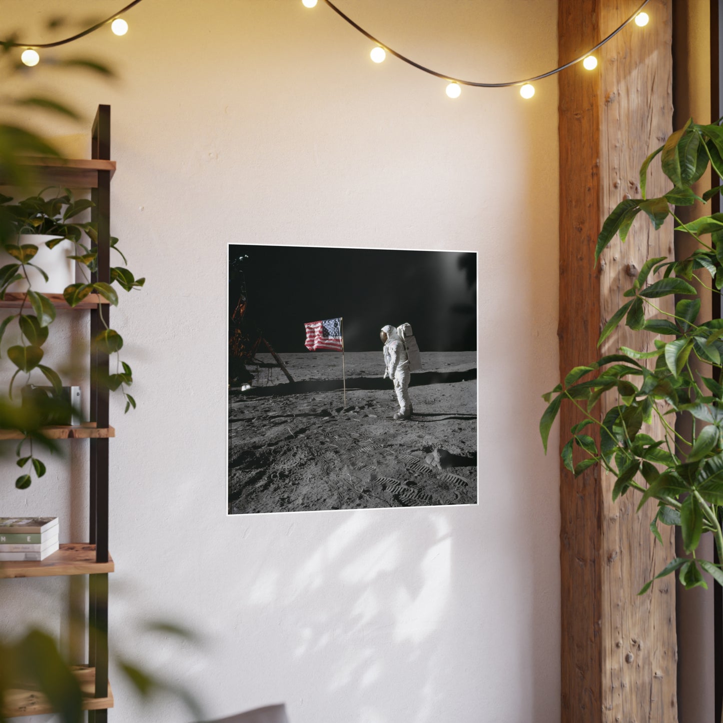 Copy of Vintage Moon Poster - Black and White Photo Print for Space Enthusiasts