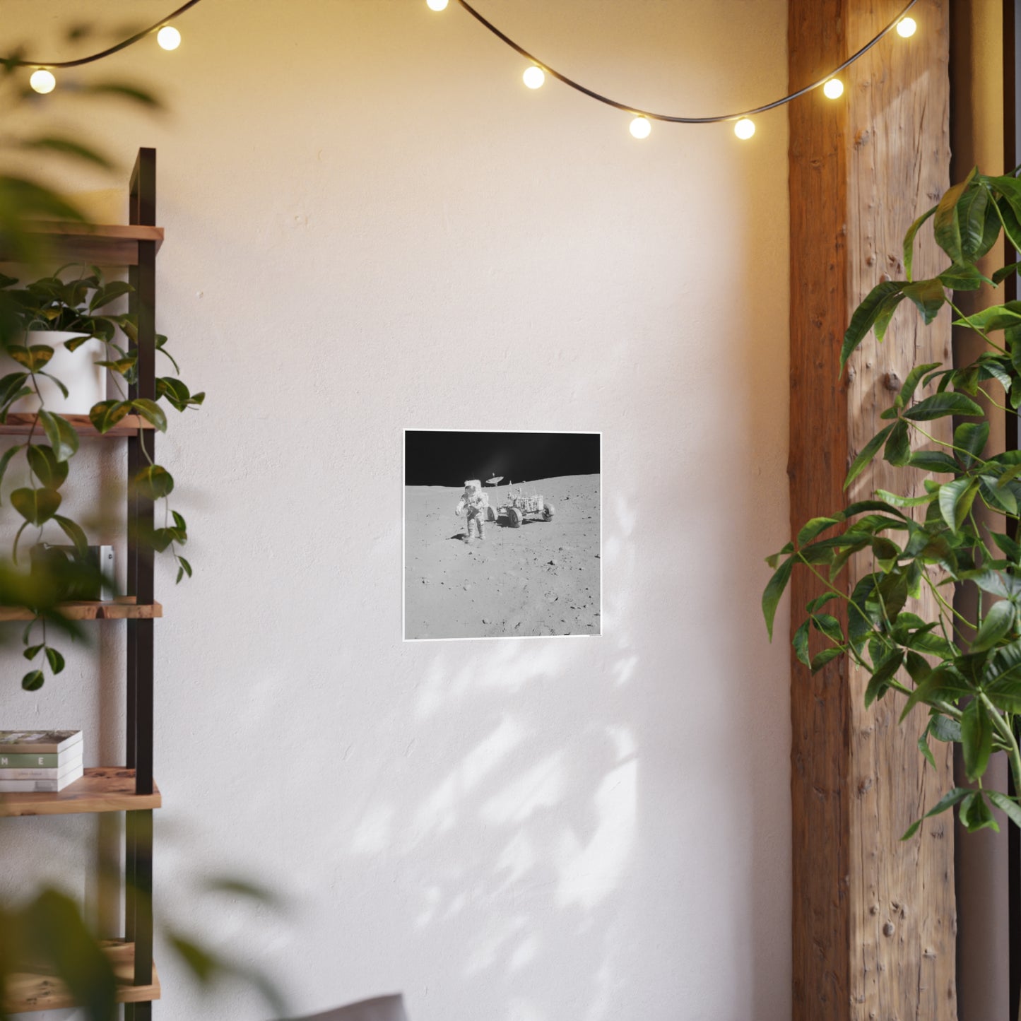 Moon Rover Art Poster - Elegant Lunar Wall Decor for Home & Office
