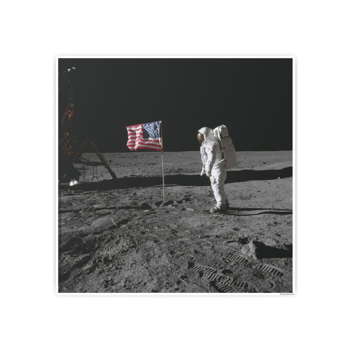 Copy of Vintage Moon Poster - Black and White Photo Print for Space Enthusiasts