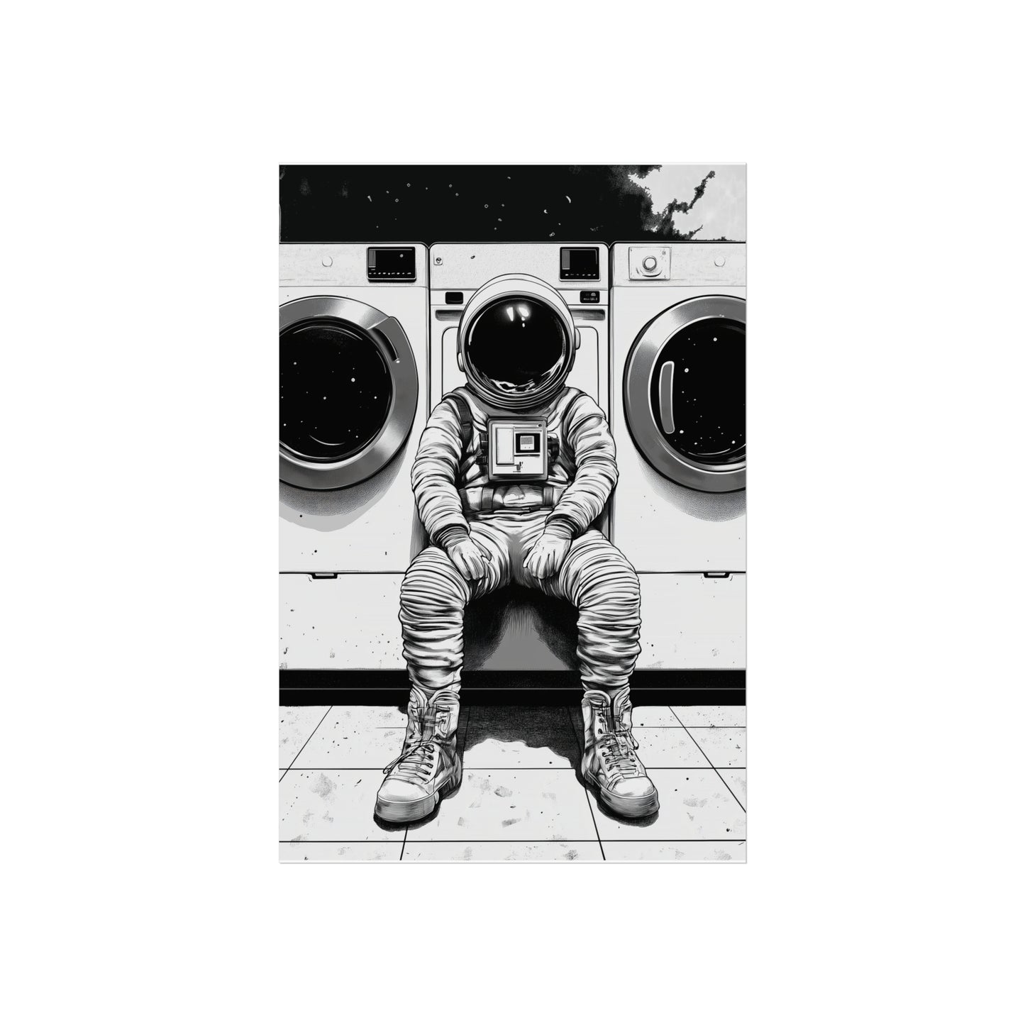 Astronaut Doing Laundry